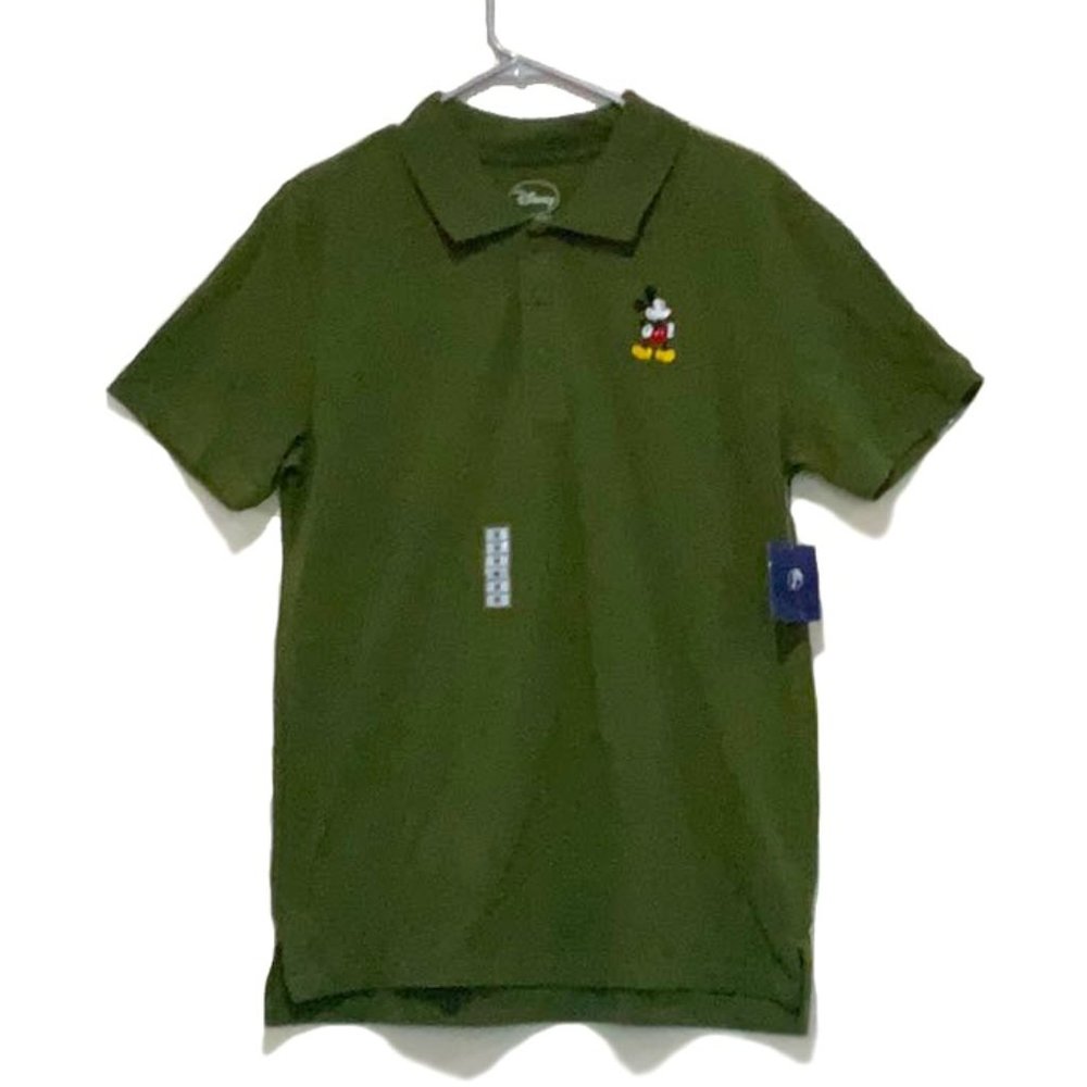 Disney's Boy's Green Polo Shirt with Mickey